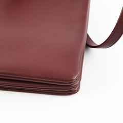 Celine Trio Burgundy Crossbody Bag