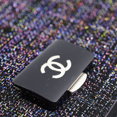 Chanel Seasonal Tweed Black Flap Bag