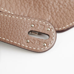 Hermes Lindy 34 Togo Etoupe Square K Stamp (2007)