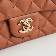 ITEM 7 - Chanel Mini Square Caramel Lambskin (Microchipped)