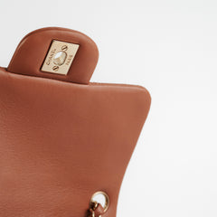 ITEM 7 - Chanel Mini Square Caramel Lambskin (Microchipped)
