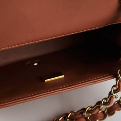 ITEM 7 - Chanel Mini Square Caramel Lambskin (Microchipped)