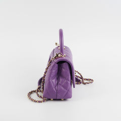 ITEM 9 - Chanel Mini Coco Handle Purple