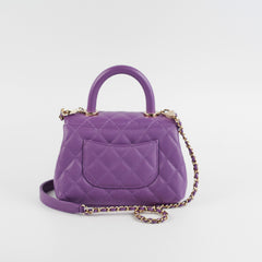 ITEM 9 - Chanel Mini Coco Handle Purple