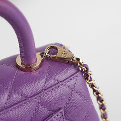 ITEM 9 - Chanel Mini Coco Handle Purple