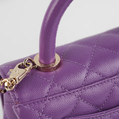 ITEM 9 - Chanel Mini Coco Handle Purple