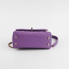 ITEM 9 - Chanel Mini Coco Handle Purple