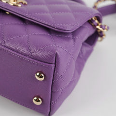 ITEM 9 - Chanel Mini Coco Handle Purple