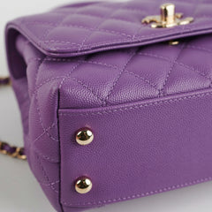 ITEM 9 - Chanel Mini Coco Handle Purple