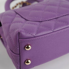 ITEM 9 - Chanel Mini Coco Handle Purple