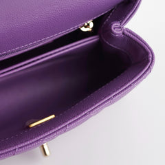 ITEM 9 - Chanel Mini Coco Handle Purple