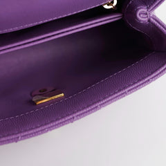 ITEM 9 - Chanel Mini Coco Handle Purple