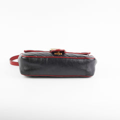 Gucci Small Marmont Red/Black Shoulder Bag