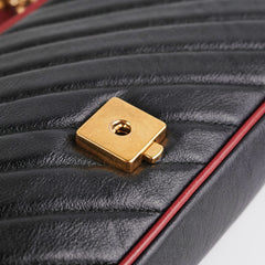 Gucci Small Marmont Red/Black Shoulder Bag