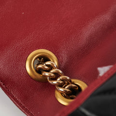 Gucci Small Marmont Red/Black Shoulder Bag