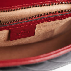 Gucci Small Marmont Red/Black Shoulder Bag