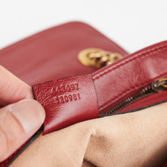 Gucci Small Marmont Red/Black Shoulder Bag