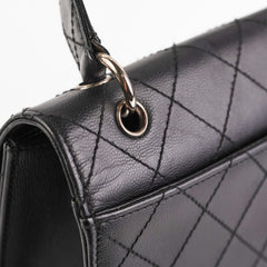 ITEM 31 - Chanel Vintage Square Black Top Handle Bag