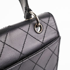 ITEM 31 - Chanel Vintage Square Black Top Handle Bag