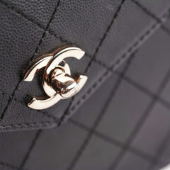 ITEM 31 - Chanel Vintage Square Black Top Handle Bag