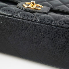 Chanel Maxi Jumbo Double Flap Black Caviar