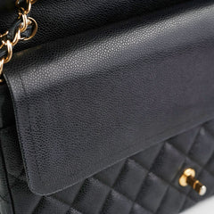 Chanel Maxi Jumbo Double Flap Black Caviar