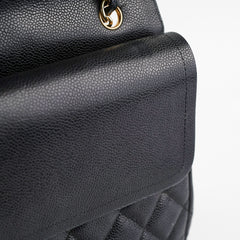 Chanel Maxi Jumbo Double Flap Black Caviar