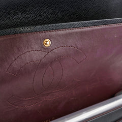 Chanel Maxi Jumbo Double Flap Black Caviar