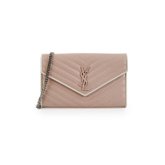 Saint Laurent Envelope Pink Wallet On Chain WOC