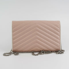 Saint Laurent Envelope Pink Wallet On Chain WOC