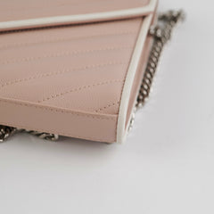 Saint Laurent Envelope Pink Wallet On Chain WOC