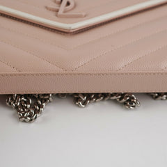 Saint Laurent Envelope Pink Wallet On Chain WOC