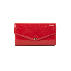 Louis Vuitton Long Wallet Patent Red