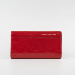 Louis Vuitton Long Wallet Patent Red