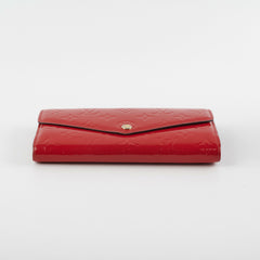 Louis Vuitton Long Wallet Patent Red