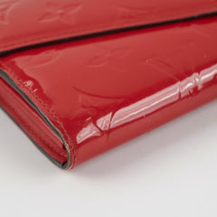 Louis Vuitton Long Wallet Patent Red