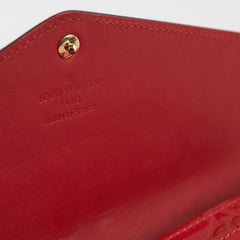Louis Vuitton Long Wallet Patent Red