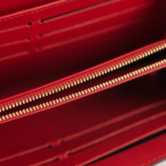 Louis Vuitton Long Wallet Patent Red