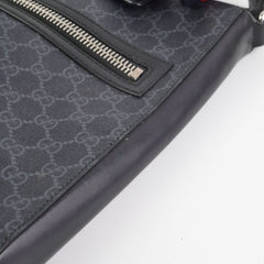 Gucci Black Messenger Monogram Shoulder Bag