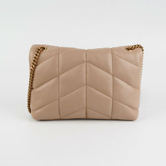 Saint Laurent Toy Puffer Beige