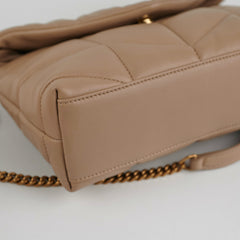 Saint Laurent Toy Puffer Beige