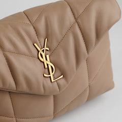 Saint Laurent Toy Puffer Beige