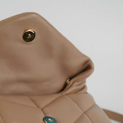 Saint Laurent Toy Puffer Beige