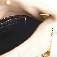 Saint Laurent Toy Puffer Beige