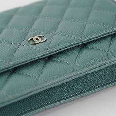 Chanel Wallet on Chain WOC Caviar Blue