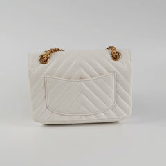 Chanel chevron Reissue Mini White