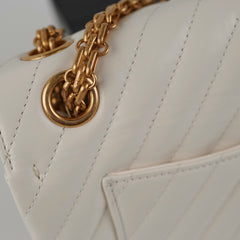 Chanel chevron Reissue Mini White