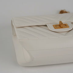 Chanel chevron Reissue Mini White