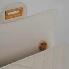 Chanel chevron Reissue Mini White