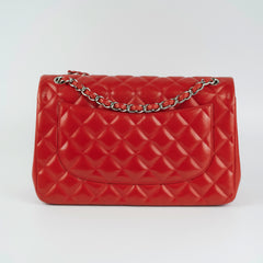 Chanel Jumbo Double Flap Red